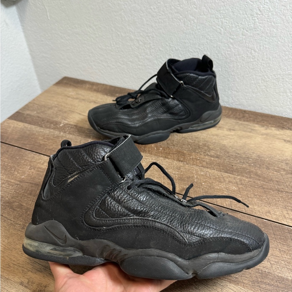 Vintage Nike 312455-002 Air Penny 4 Black Lace-Up Basketball Shoes Men's‎ 10.5